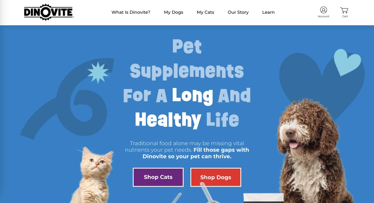Dinovite website