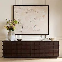 CB2 Alpena Dark Acacia Wood Credenza